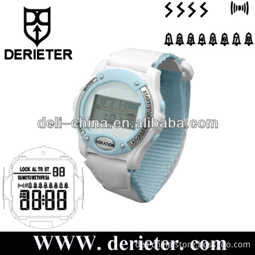Shenzhen Factory LCD Vibrating Watch Alarm Countdown Timer
